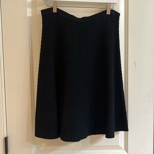Cabi black flare skirt